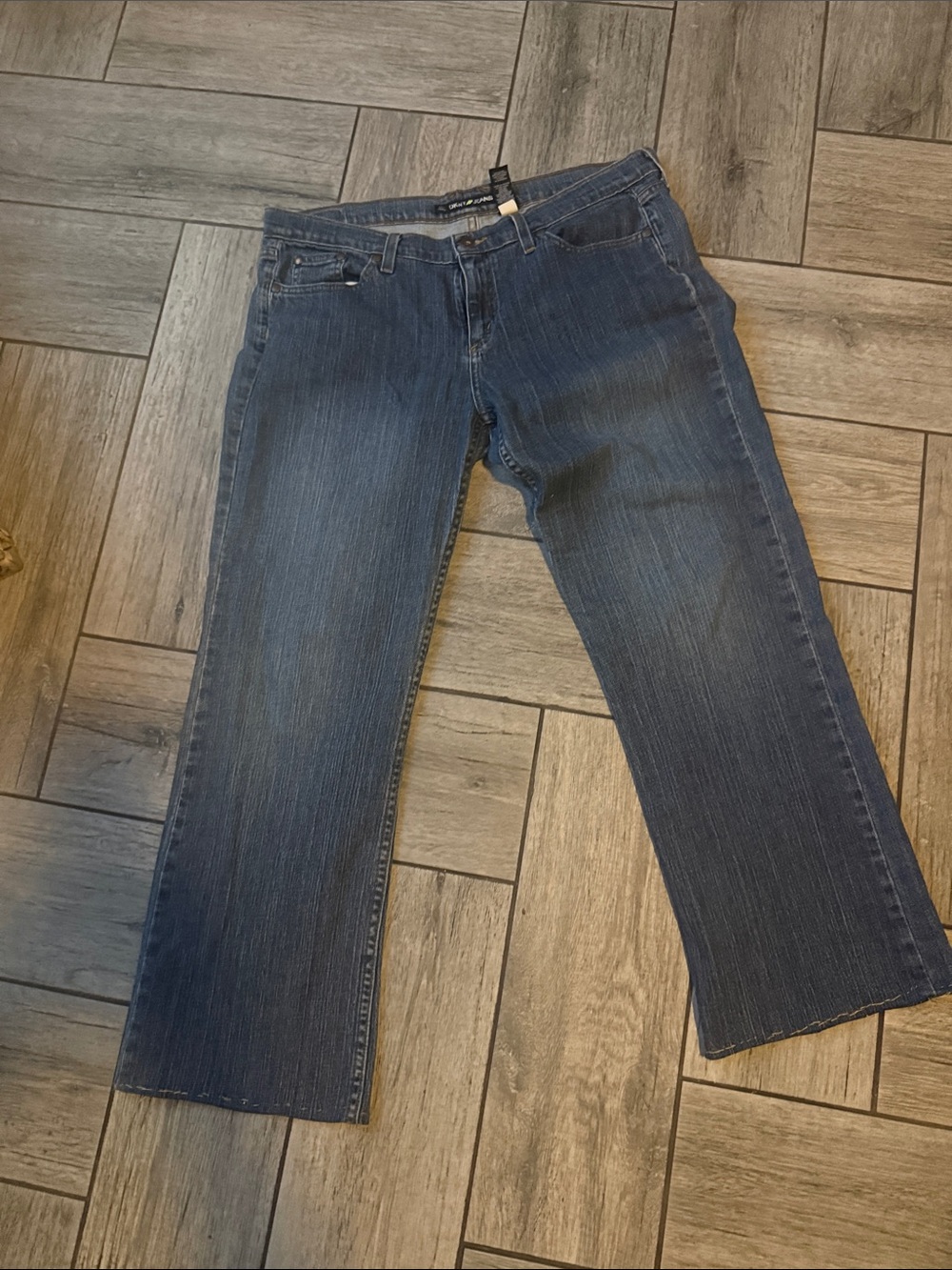 Donna Karan Straight-Leg Jeans in Dark Blue